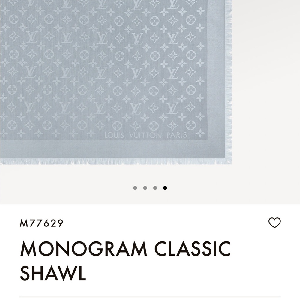 MONOGRAM CLASSIC SHAWL - Picture 3 of 7